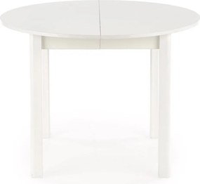 Biały stół rozkładany z okrągłym blatem Ringo