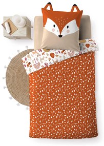 Komplet pościeli dziecięcej 140 x 200 cm, wzór w lisa