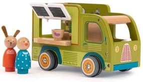 Drewniane auto zabawkowe La Grande Famille Food Truck – Moulin Roty