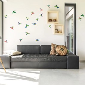 Zestaw naklejek na okno 20 szt. 40x60 cm Hummingbirds – Ambiance