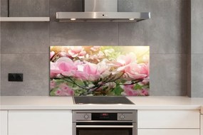 Panel Kuchenny Szklany Kolorowe Kwiaty