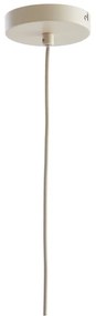 Beżowa lampa wisząca z tekstylnym kloszem ø 29 cm Elati – Light &amp; Living