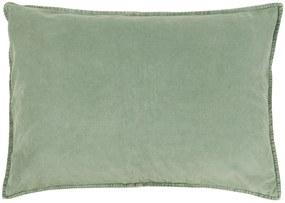Zielona aksamitna poszewka na poduszkę MISTY JADE 72x52 cm
