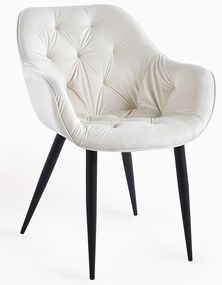 Krzeso Zandel z czarnego aksamitu