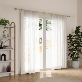 Stalowy regulowany karnisz w kolorze matowego złota 107 - 305 cm Flute – Umbra