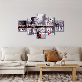 Obraz - Obraz olejny przedstawiający miasto II. (125x70 cm)
