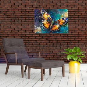 Obraz - Motyl, obraz olejny (70x50 cm)