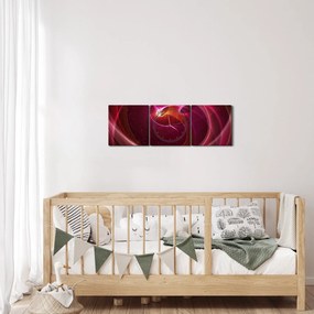 Obraz - jasne linie (z zegarem) (90x30 cm)