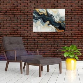 Obraz na szkle - Rysunek marmurkowy (70x50 cm)
