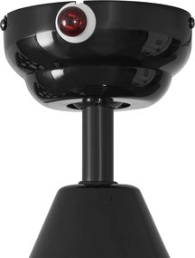 Czarny wentylator sufitowy 132 cm z LED i pilotem - Cool Anello