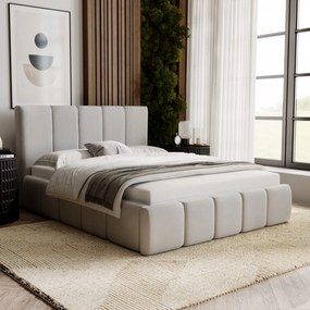 Łóżka tapicerowane ENZO z pojemnikiem na pościel