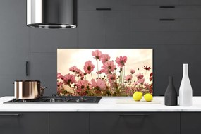 Panel Szklany Kwiaty Polne Łąka Natura