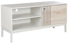 Szafka RTV FROST 2 120cm off white/dąb alpejski SIGNAL