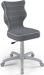Krzesło biurkowe dla nastolatka Petit Grey rozmiar 6 (159-188 cm)