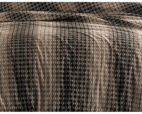 BedTex Bawełniana pościel Oberon brązowa, 220 x200 cm, 2 szt. 70 x 90 cm