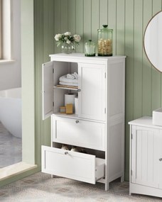 Szafka łazienkowa LAVORANO 110x60 cm, biała