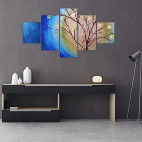 Obraz - Drzewo zakrywające słońce (125x70 cm)