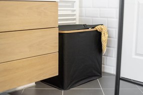 Kosz na pranie, bambus, 57 x 50 x 37, Trio Ecori, WENKO