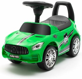 Baby Mix Odpychacz dla dzieci z dźwiękiem Racer, zielony