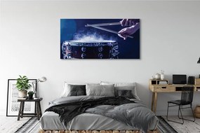 Obraz drukowany na płótnie Rytmiczne Uderzenie Perkusji