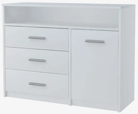 Biała komoda z szufladami - Cermesa 3X