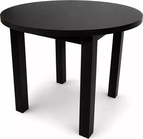 Stół okrągły rozkładany Lire fi 100–140 cm – do jadalni, laminowany blat, bukowe nogi