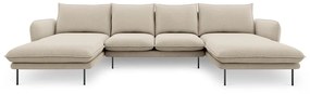 Beżowa sofa w kształcie litery U Cosmopolitan Design Vienna