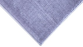 Dywan pluszowy Catwalk srebrny 60 cm x 100 cm