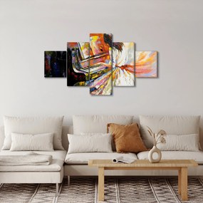 Obraz - Kobieta grająca na pianinie (125x70 cm)