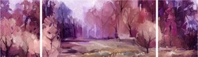 Obraz - Malarstwo pejzażowe jesienne (170x50 cm)