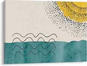 Obraz - Abstrakcyjny obraz plaży N⁰1 (70x50 cm)
