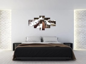 Obraz - Widok przez korony drzew (125x70 cm)