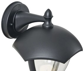 Zewnetrzna Inteligentna zewnętrzna lampa ścienna czarna z przezroczystym szkłem, w tym LED IP54 - Classica klasyczny/Antyczny Oswietlenie zewnetrzne
