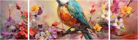Obraz - Malowanie ptaka (170x50 cm)
