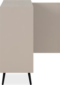 Komoda na wysokich nóżkach Arona 2D, w kolorze cappuccino