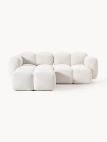 Sofa modułowa Bouclé z pufem Tayla (3-osobowa)