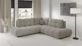 Masseno Narożnik DUCA z funkcją spania i pojemnikiem na pościel Narozniki L, Rozkładana sofa - Szary, CURIO 83