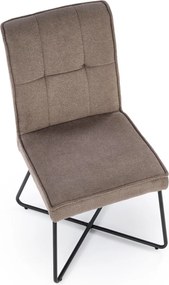 Eleganckie krzesło na metalowym stelażu K534 Halmar