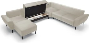 Narożnik BOSCO XL zestaw z elektryczną funkcją regulacji tkanina Monolith 02 Beżowy WERSAL