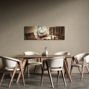 Obraz - stół podróżny (z zegarem) (90x30 cm)