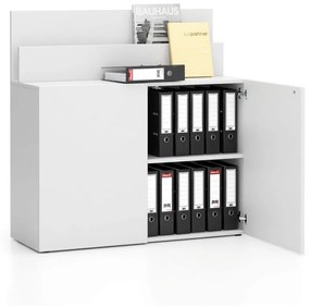 Dodatkowa szafka do biurka LAYERS, krótka, biała