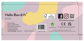 Classic world pastelowy zestaw edukacyjny dla dzieci box od 6 do 12 miesiąca
