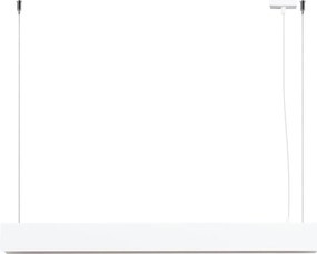 Biała metalowa lampa wisząca LED Nebula – Sollux