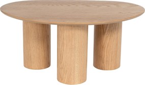 Stolik kawowy z okleiną dębową - Jasny naturalny - OSINAR