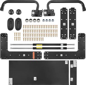 Zestaw Łóżka Schownego Queen SucceBuy, Materiał Łóżka Na Ścianie Luksusowego, do Łóżka Na Ścianie z Składaną Szafą dla Pokoju Gościnnego