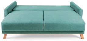 Turkusowa sofa rozkładana Bonami Selection Pop