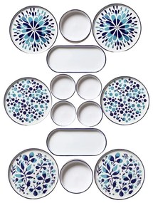 Ceramiczny zestaw talerzy 14 szt. – Hermia