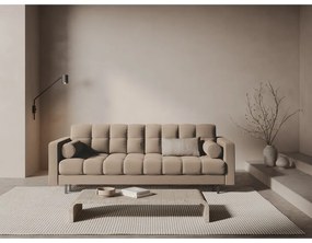 Beżowa rozkładana sofa ze schowkiem 222 cm Bali – Cosmopolitan Design