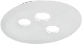 Lampa sufitowa Luna z białego metalu 47,5 x 40 cm, 3 żarówki GX53, maks. 3 x 8 W, IP20, nowoczesny okrągły kształt, żarówki nie są dołączone