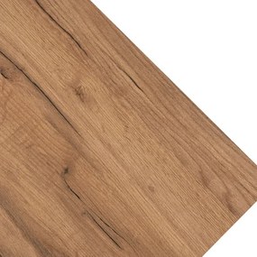 Zestaw Stół Rozkładany SKUBI 120-160 cm Dąb Craft/Czarny i 4 Krzesła NARIS Czarne